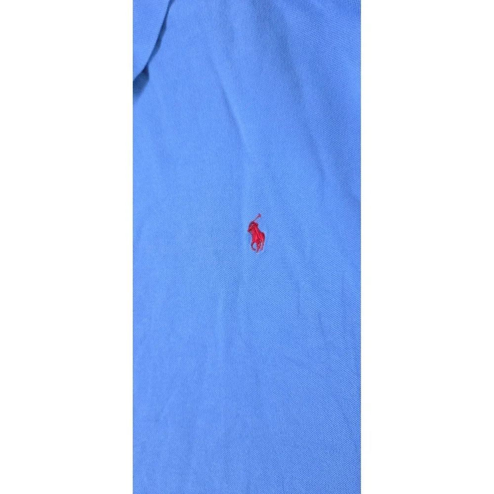 Polo Ralph Lauren Polo Short Mens 4XB Big Blue Mesh Preppy Short Sleeve EUC